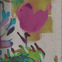 Painted Garden Petunia Upholstered Pelmets